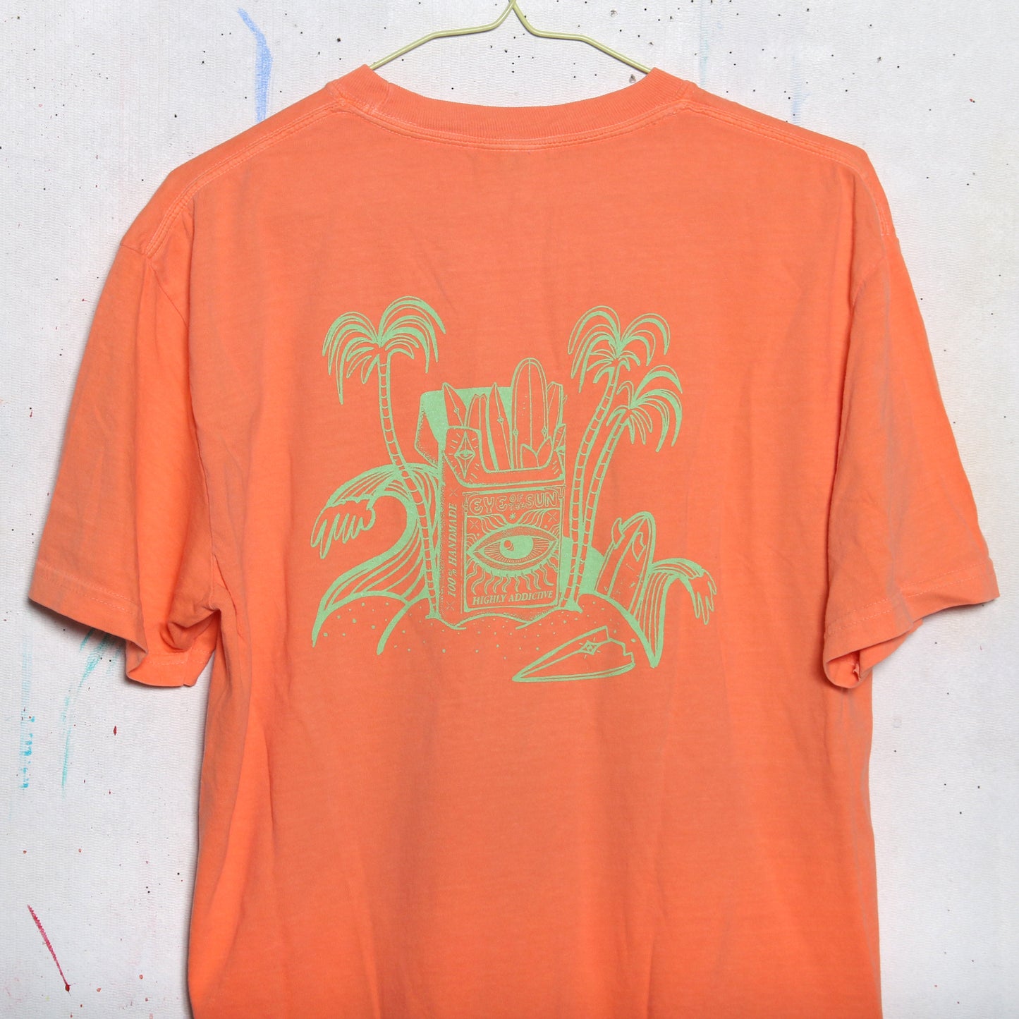 EYE OF THE SUN SURFBOARDS "HIGHLY ADDICTIVE" TEE *4 COLORWAYS*
