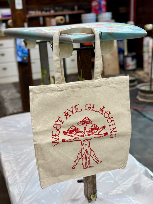 WEST AVE GLASSING TOTE BAG