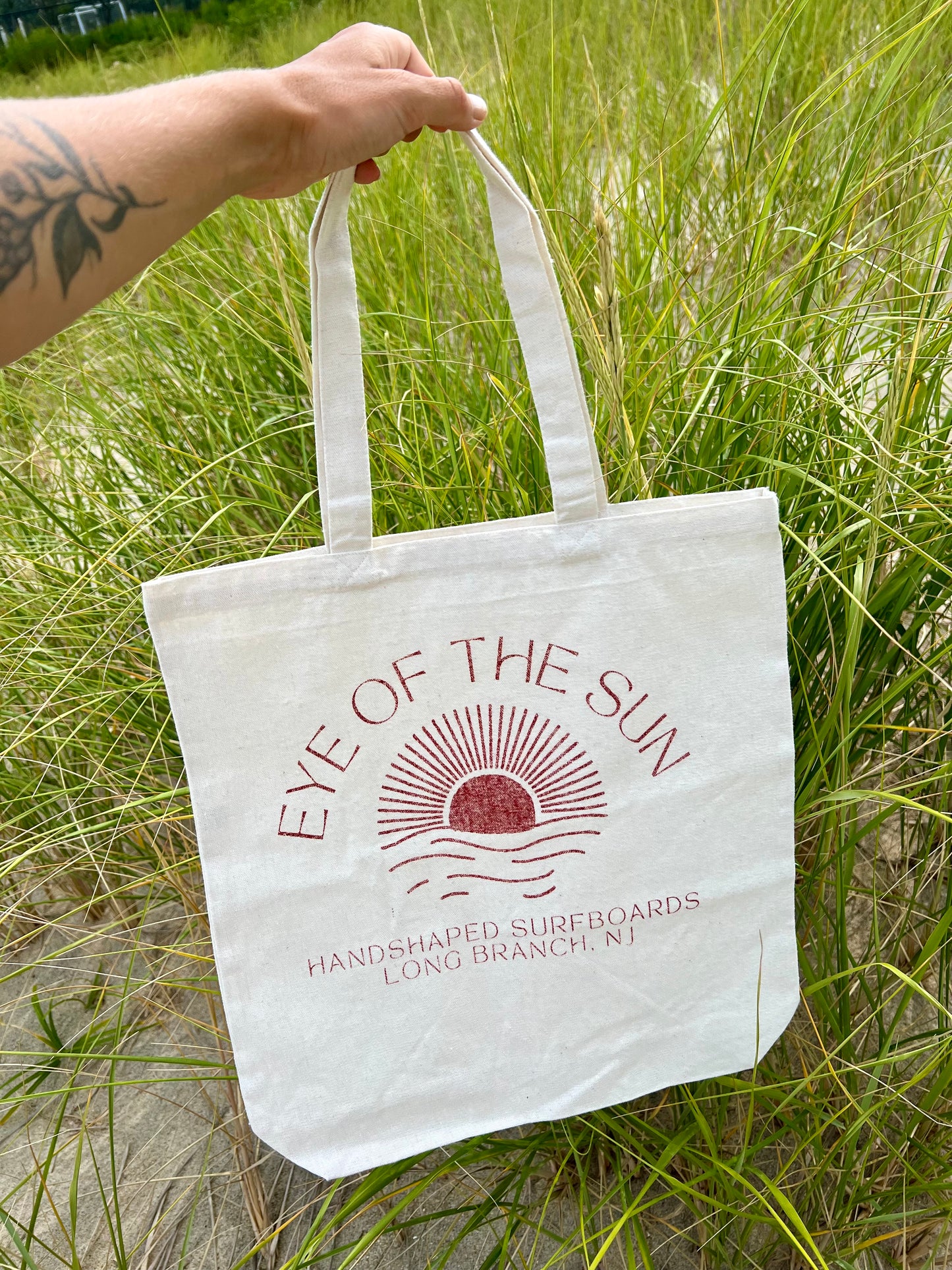 EYE OF THE SUN HANDMADE SURFBOARDS TOTE BAG