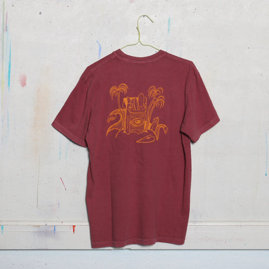 EYE OF THE SUN SURFBOARDS "HIGHLY ADDICTIVE" TEE *4 COLORWAYS*
