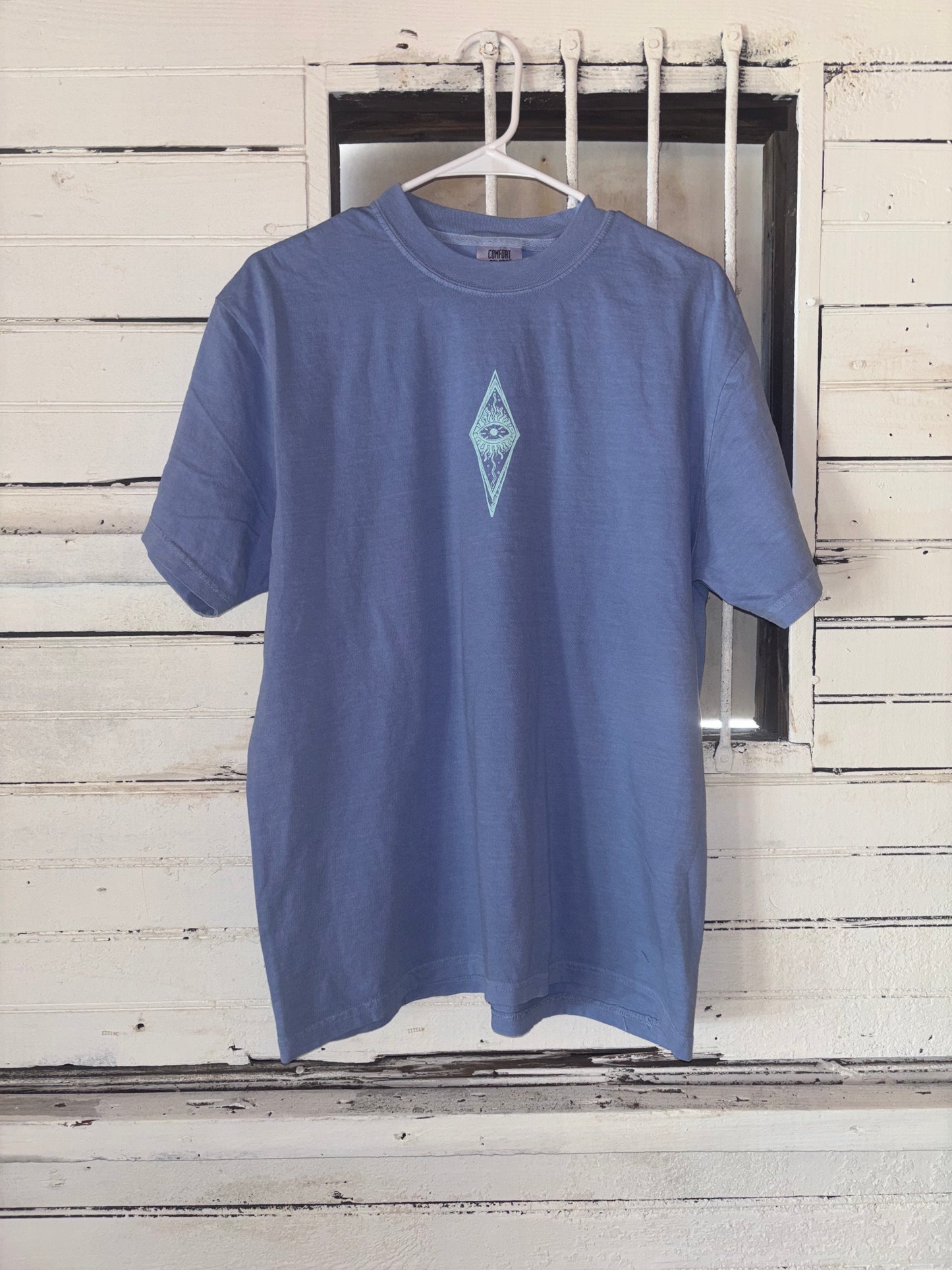 Eye Of The Sun Surfboards Tattoo Font Tee (4 Colors)